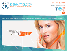 Tablet Screenshot of gkderm.com
